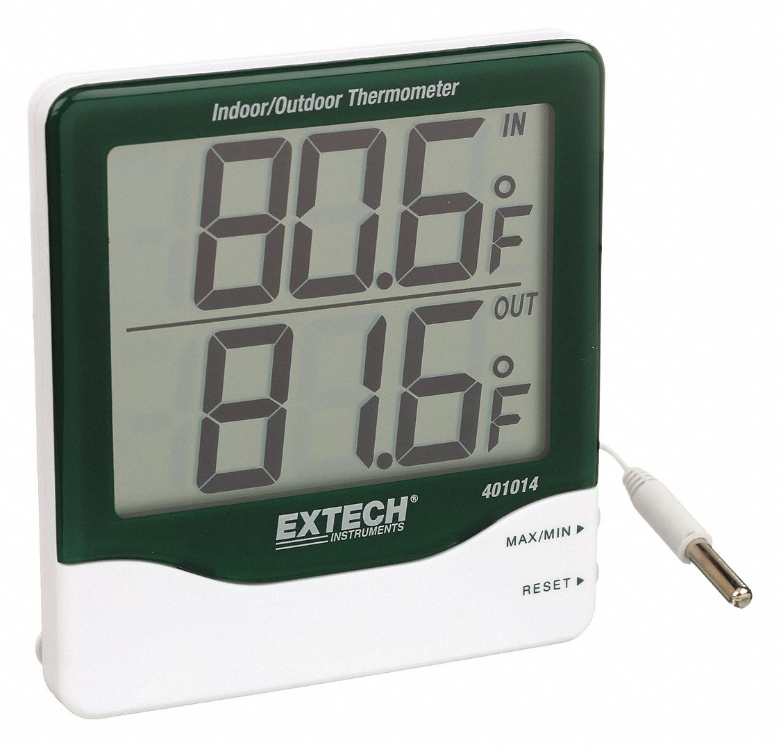 Digital Thermometer: Indoor/Outdoor, Indoor Temp, Outdoor Temp