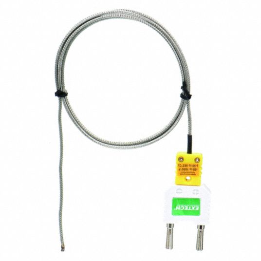 Thermocouple, Type K, Bead Wire Temperature Probe 4FB75TP875 Grainger