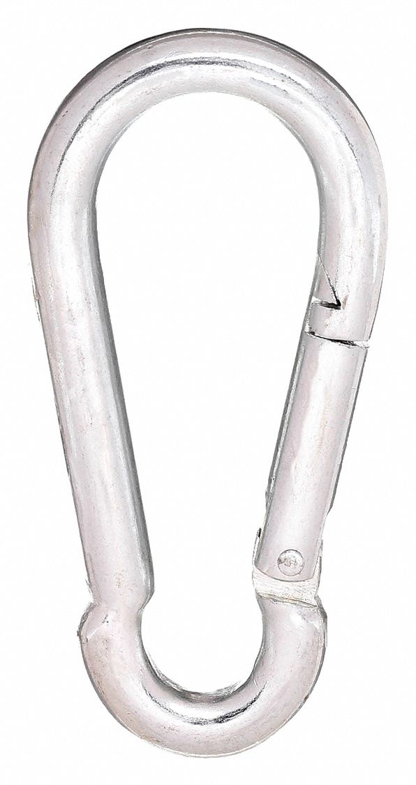 Interlocking Snap: 1 Snaps, 175 lb Working Load Limit, Solid Gate, Steel