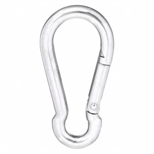 15 Pack Stainless Steel 1/4 in Spring Snap Hooks M6 x 2-3/8 - Import It All