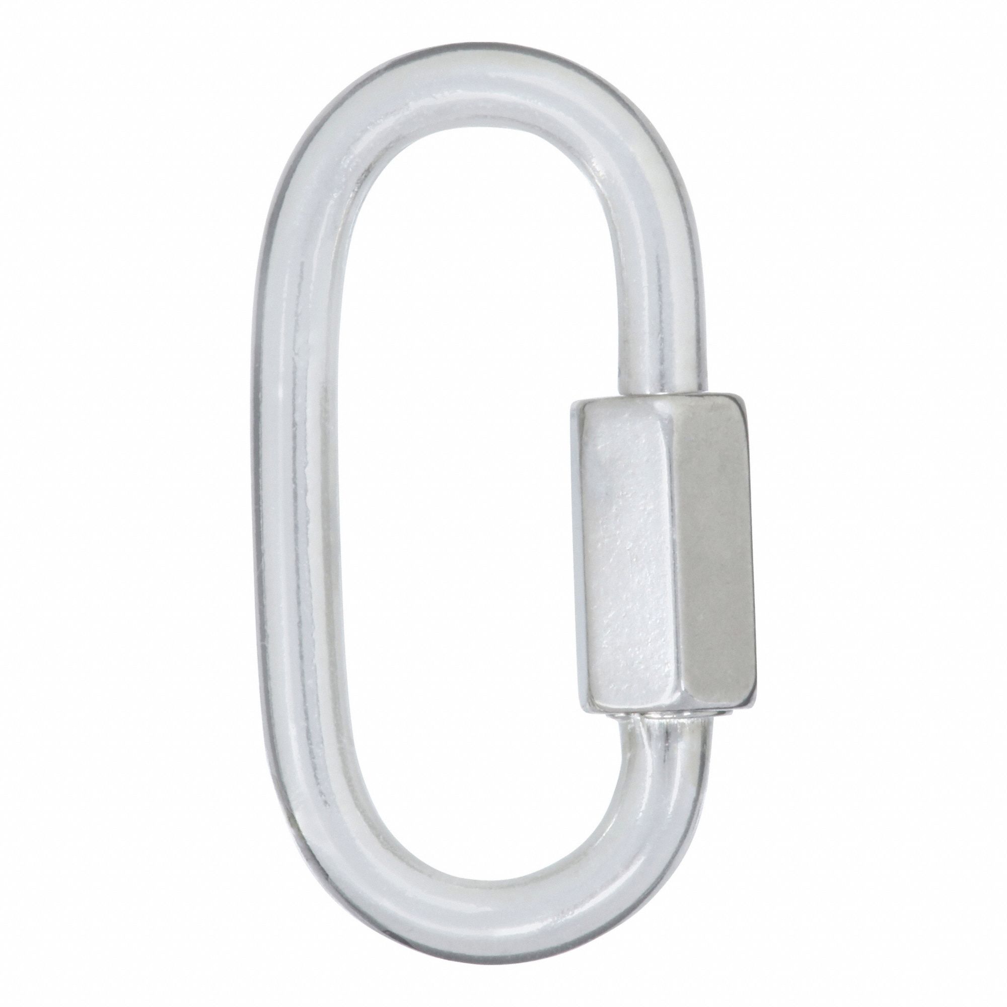 Connecting Link: 400 lb Working Load Limit, Stainless Steel, 1 3/8 in Overall Lg