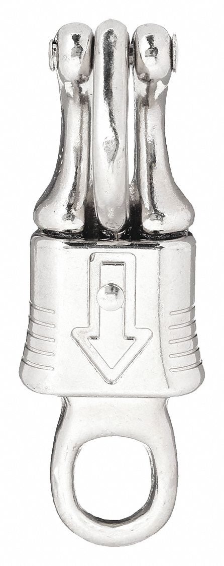 Panic Release Snap: 1 Snaps, Panic Release Sleeve, Iron, 9/16 in Opening Size