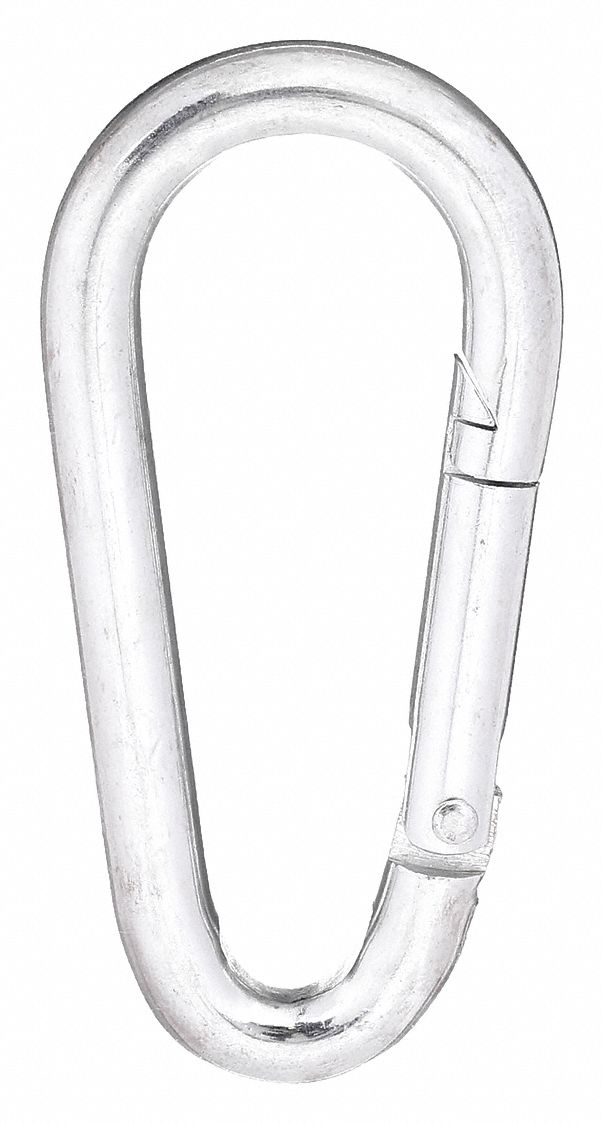 Interlocking Snap: 1 Snaps, 400 lb Working Load Limit, Solid Gate, Steel