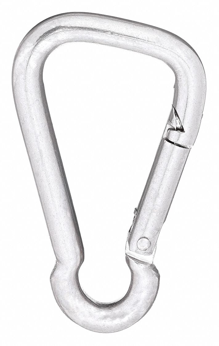 Interlocking Snap: 1 Snaps, 1, 320 lb Working Load Limit, Solid Gate
