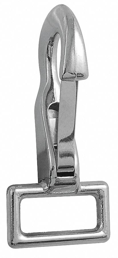 Utility Spring Hook Zinc Fixed Eye PK10