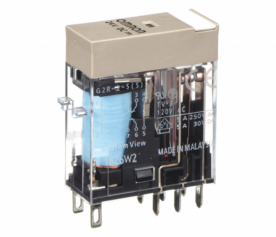 G2R-2-SNDI DC24(S) OMRON, Relè di potenza, DPDT, 24 VDC | Farnell® alia