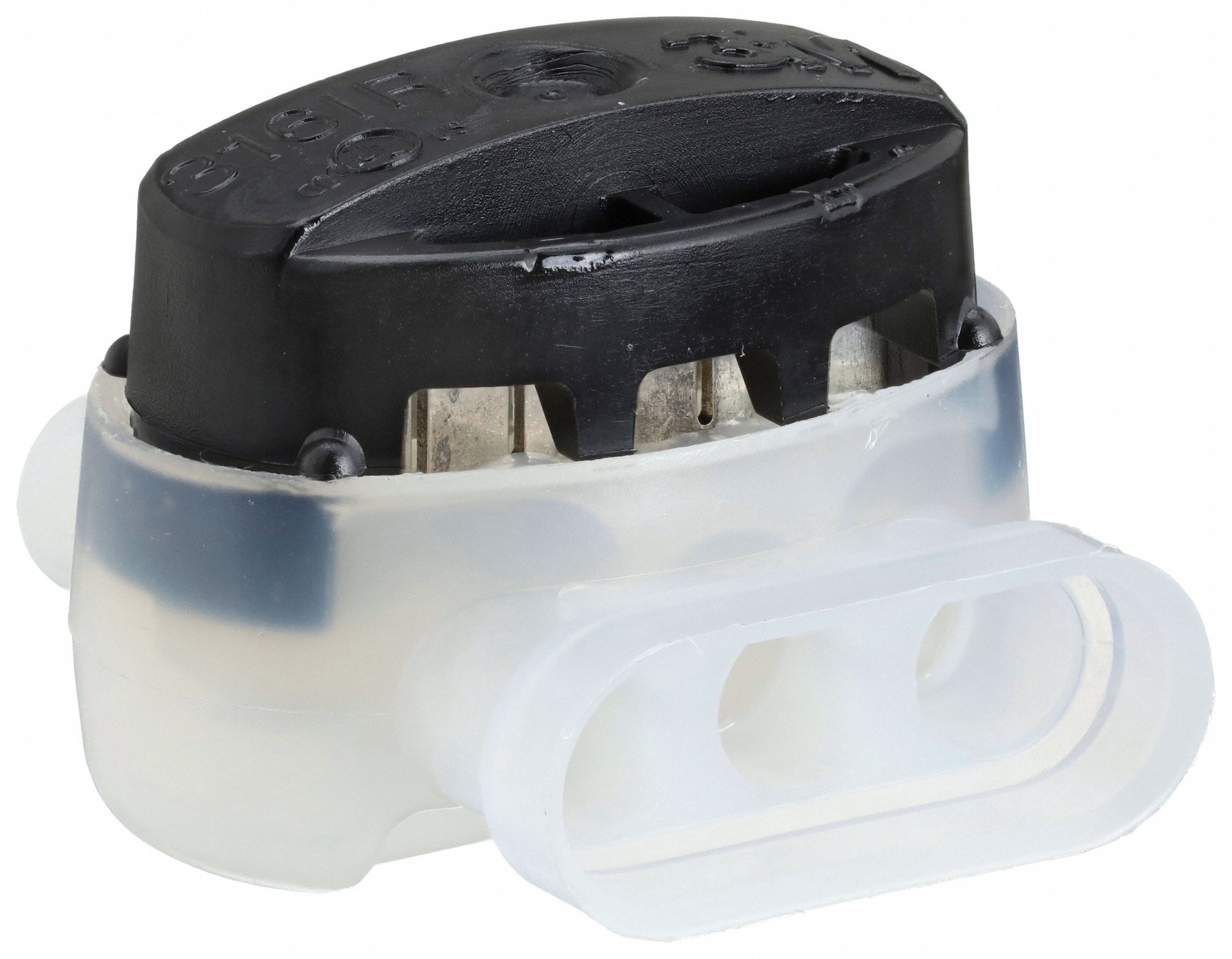 Insulation Displacement Connector: 3 Ports, Black/White, 22 AWG – 16 AWG Run Size Range, 600 V