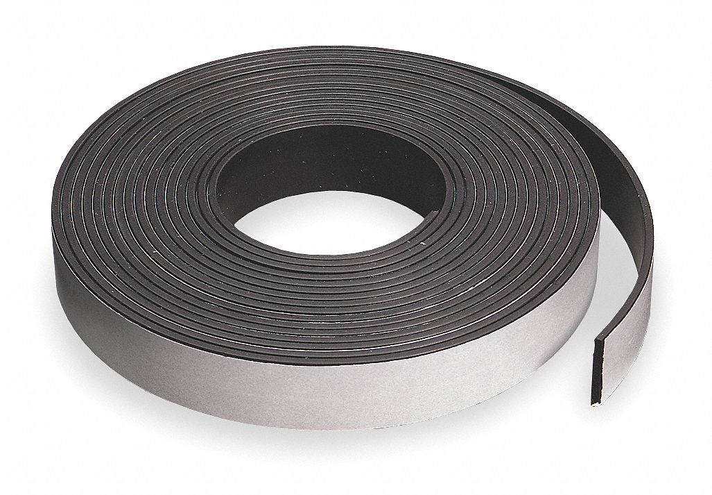 Magnetic Strip, 100 ft Length, 0.50 in Width - Grainger