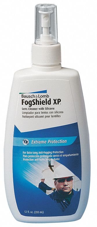 Lens Cleaning Solution: Anti-Fog, Silicone, 12 fl oz Bottle Size