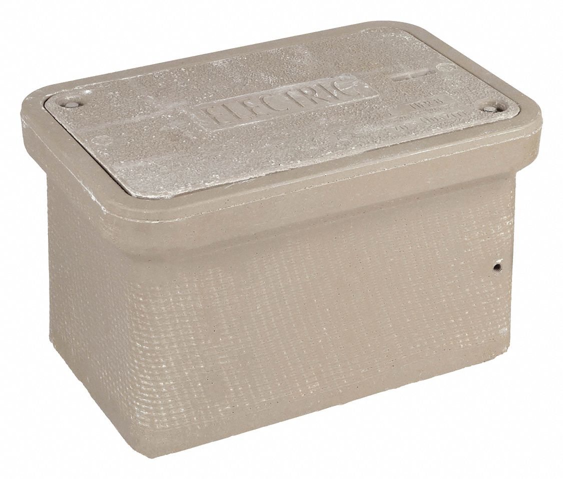 QUAZITE Underground Enclosure Assembly: Electric, 18 in Overall Ht, 32 1/4  in Overall Lg