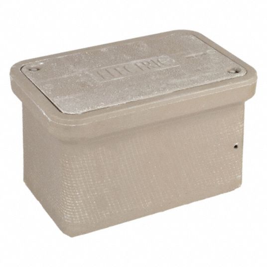 QUAZITE Underground Enclosure Assembly: Electric, 18 in Overall Ht, 25 in  Overall Lg