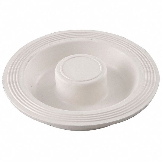 GRAINGER APPROVED Rubber Stopper, 3 1/8 in to 4 1/16 in dia., White