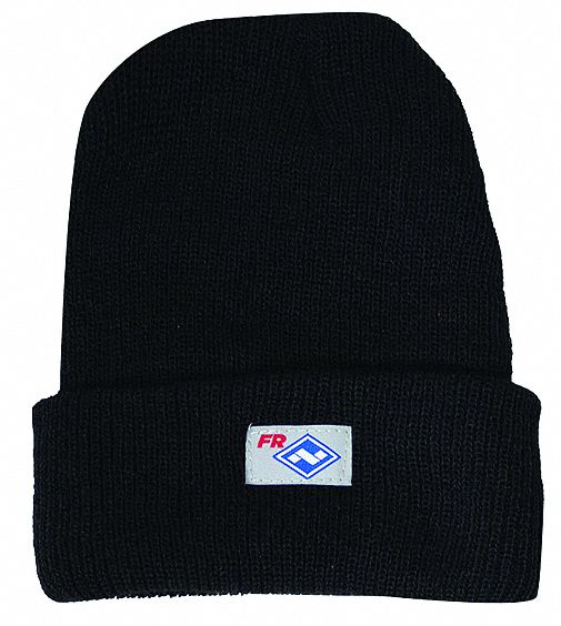 Flame Resistant Knit Cap: 35 cal/sq cm ATPV, Nomex® ( 10 oz ), Black