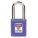 LOCKOUT PADLOCK, KEYED DIFFERENT, THERMOPLASTIC, STANDARD BODY, METAL, BLUE