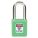 LOCKOUT PADLOCK, KEYED DIFFERENT, THERMOPLASTIC, STANDARD BODY, METAL, GREEN