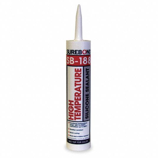 SUREBOND Aluminum Silicone Sealant, 10.3 oz Cartridge 4FFG1SB188 T