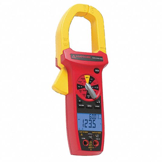 AMPROBE, ClampJaw Jaw, CAT III 1000V/CAT IV 600V, Digital Clamp Meter