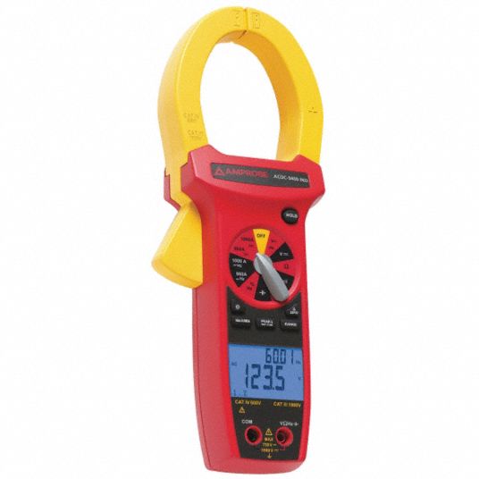 AMPROBE Clamp On Digital Clamp Meter, 2.0 in (51 mm) Jaw Capacity, CAT ...