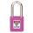 LOCKOUT PADLOCK, KEYED DIFFERENT, THERMOPLASTIC, STANDARD BODY, METAL, PURPLE