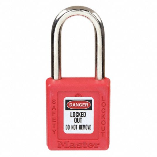 MASTER LOCK, Keyed Different, Thermoplastic, Lockout Padlock