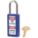 LOCKOUT PADLOCK, KEYED DIFFERENT, THERMOPLASTIC, LONG BODY, METAL, STD, BLUE