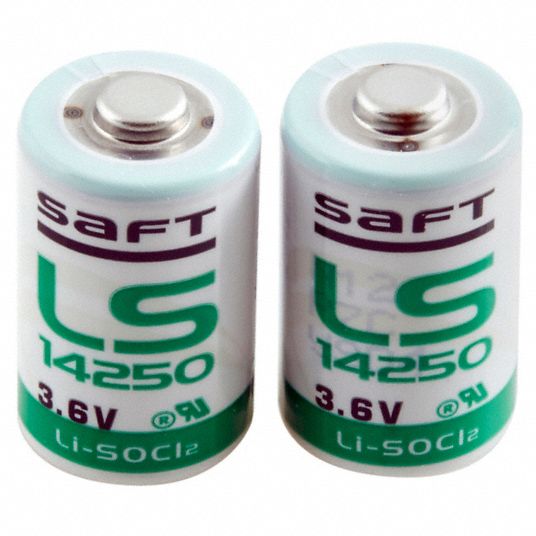 Saft LS14250 (ER14250) 3.6V 1/2 AA 1200mAh Lithium Battery