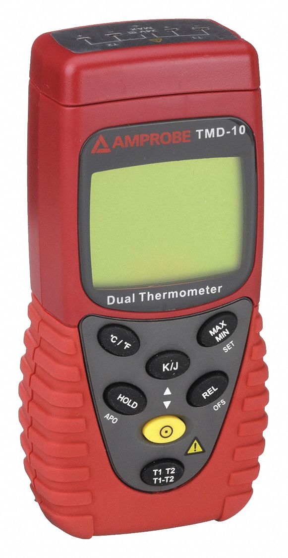 Thermocouple Thermometer: For Type J/Type K Thermocouple Type, 2 Channels