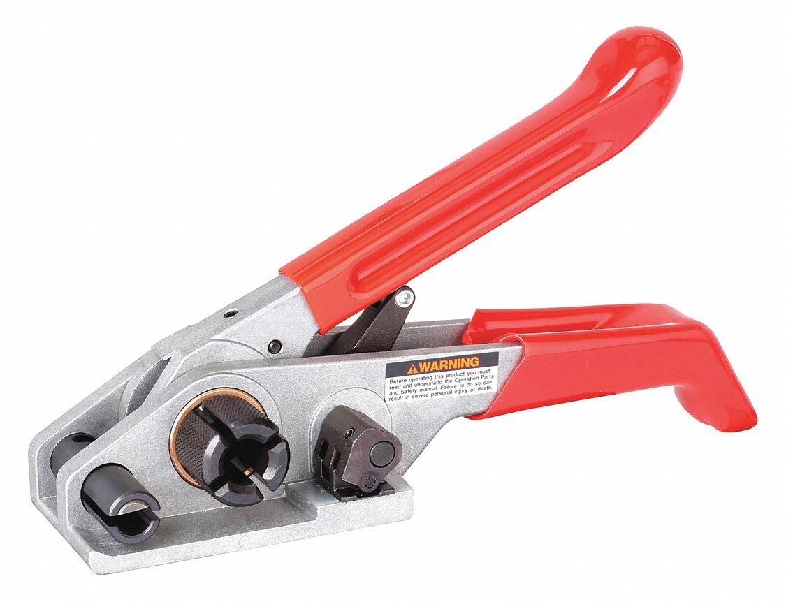 MIP Strapping Tensioner: Heavy Duty, Fits 1/2 in to 3/4 in Strap Wd, Fits  .020 to .040 Strap Tensile