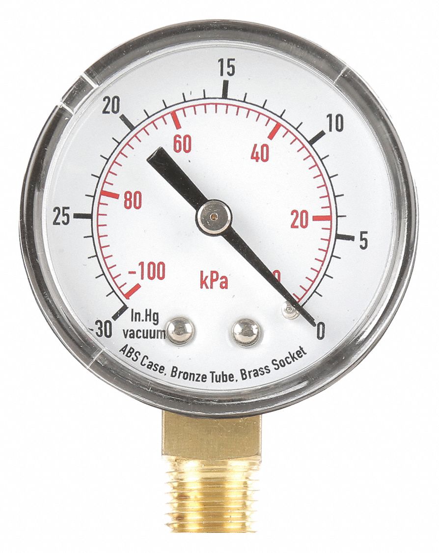 vacuum pressure gauge ranges