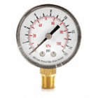 20W1005PH02L15# ASHCROFT Gauge,Pressure,0 to 15 psi,Lower,2 in. 