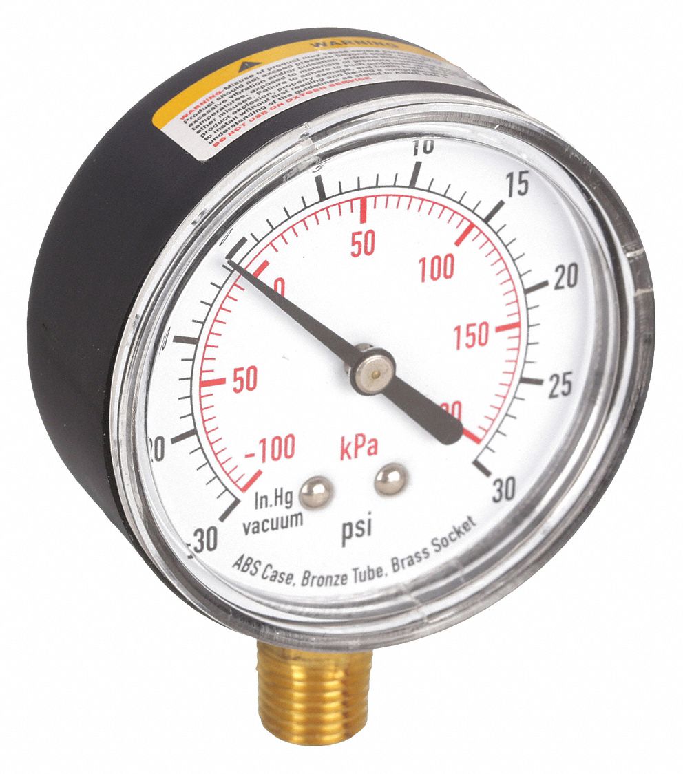 MANOVACUOMET,2 1/2PO,VIDE A 30PSI
