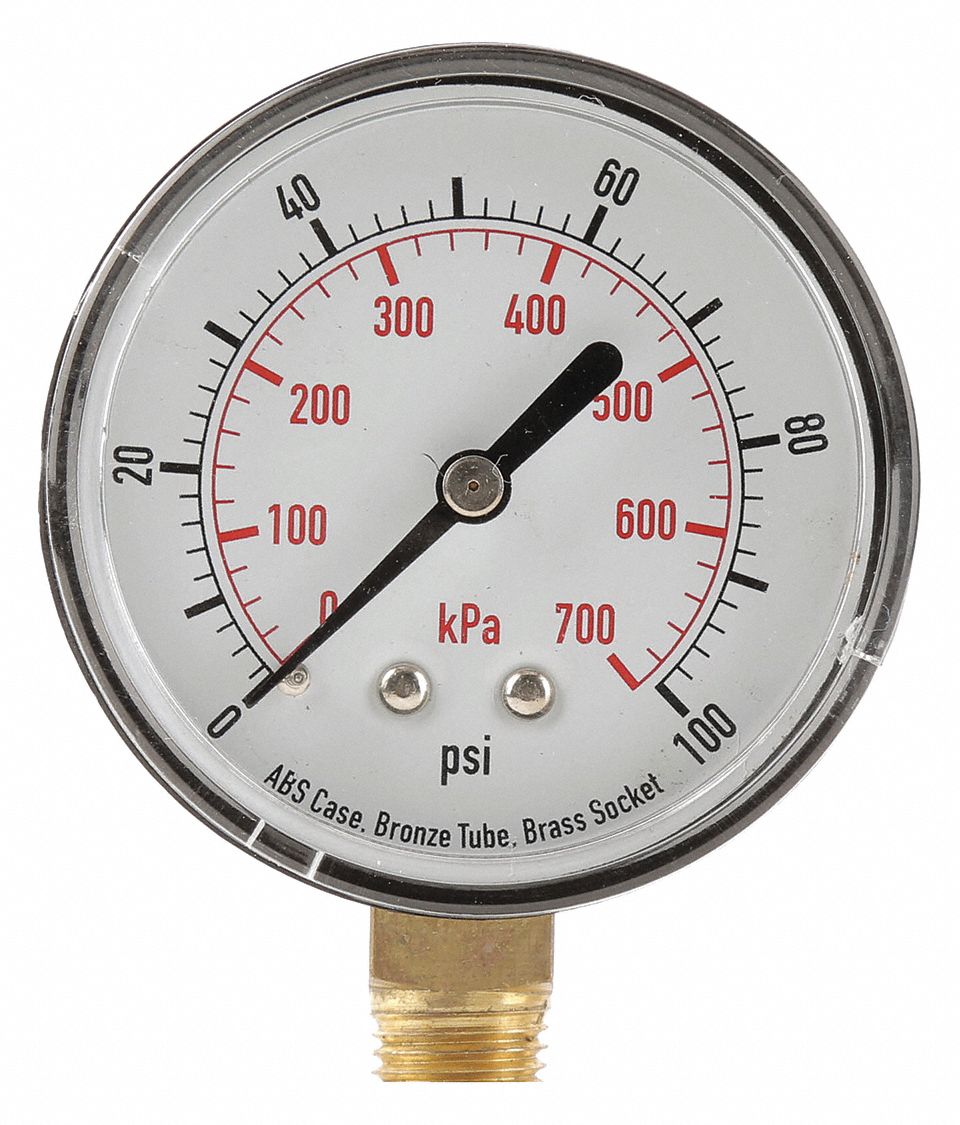 pressure gauge range