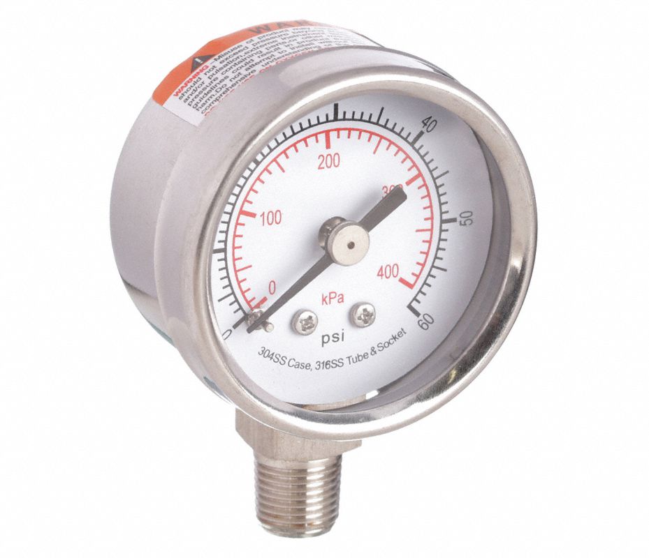 Manometro Per Filtro Piscina 0-60 Psi Con Quadrante Da 3,3 - Foto 7