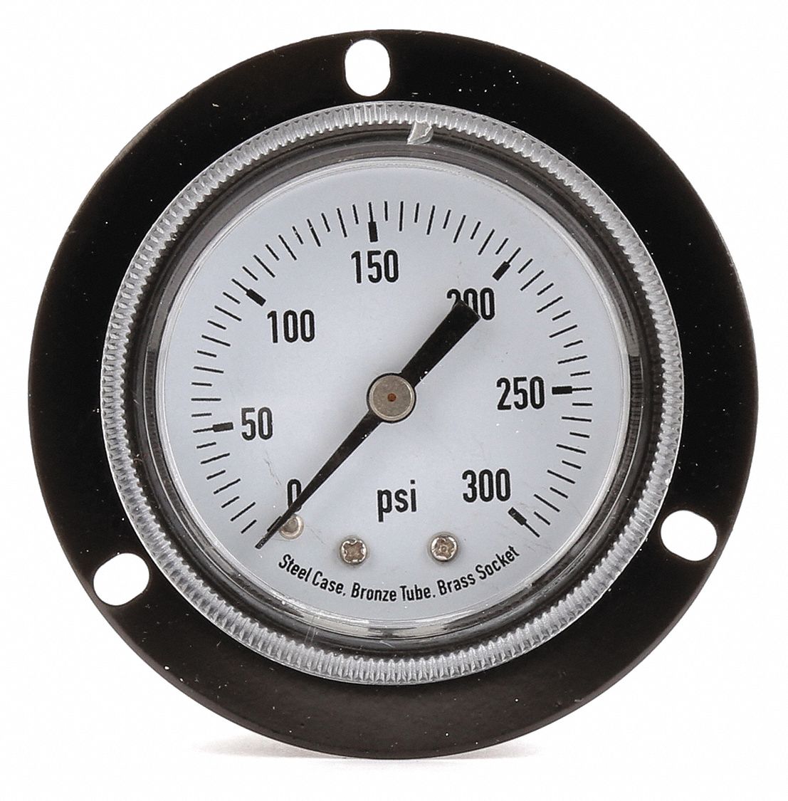 GRAINGER APPROVED Pressure Gauge, 0 to 300 psi Range, 1/8