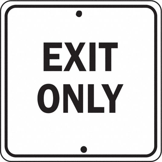 Traffic Sign, MUTCD Code R7-201, Square, Aluminum - Grainger