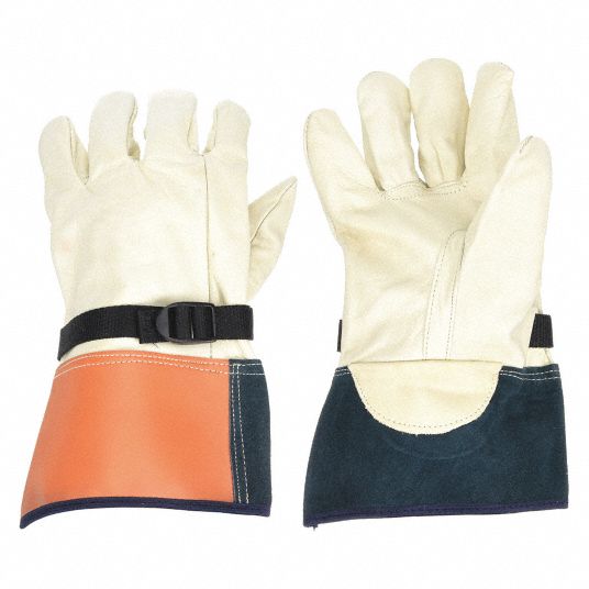 leather electrical gloves