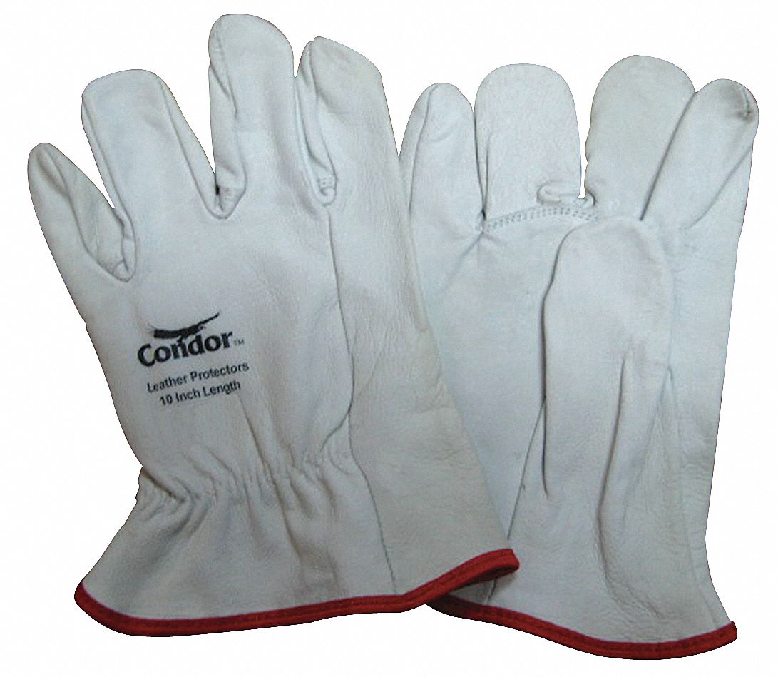 CONDOR Protector para Guantes Aislantes,Gris/Negro,Cuero de Piel