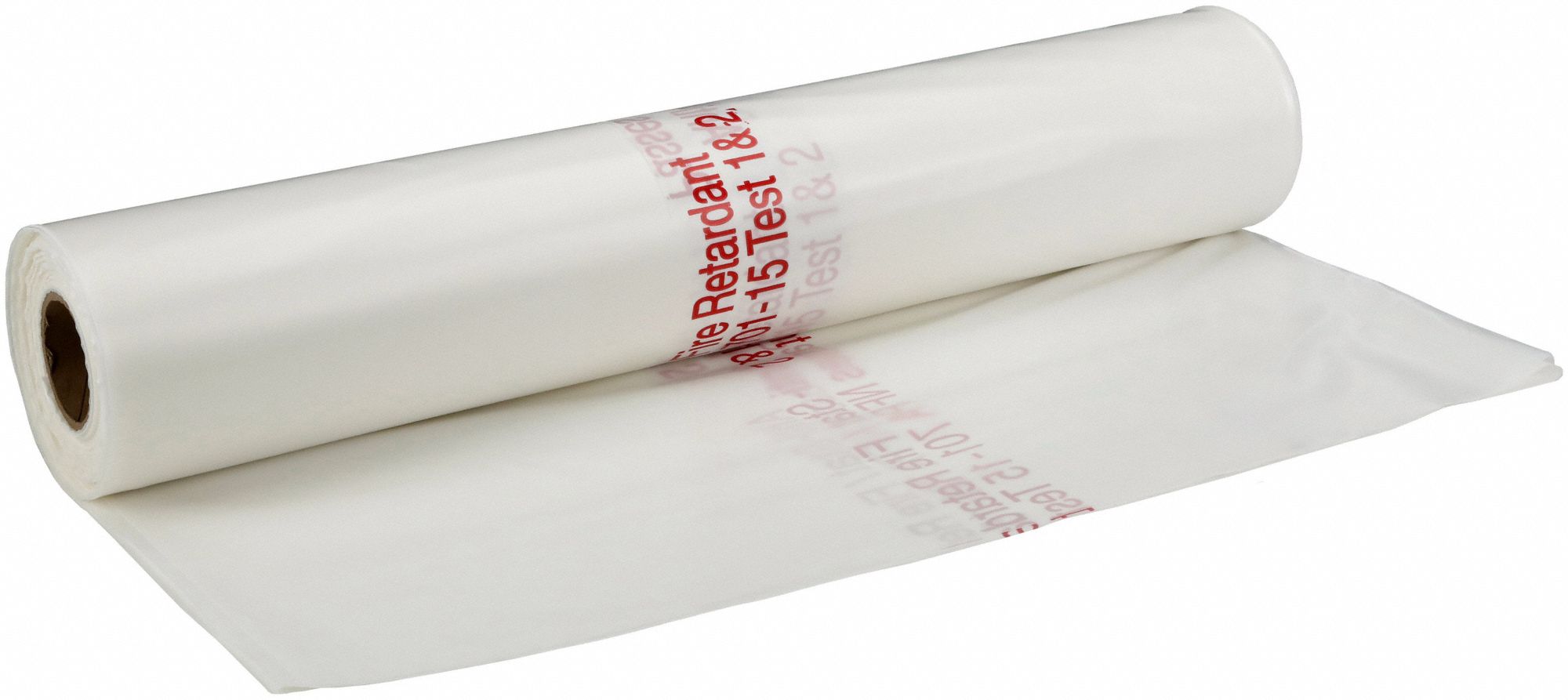 Antistatic Construction Film: Heavy Duty, 6 mil Thick, 12 ft Wd, 100 ft Lg, White