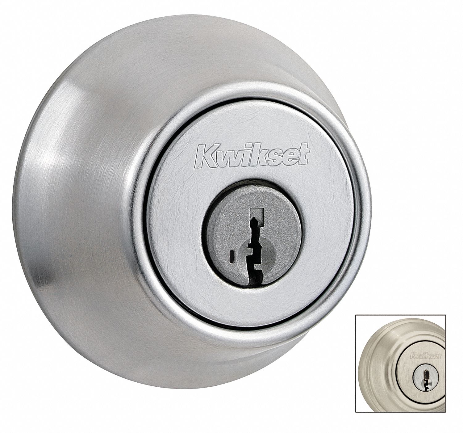 KWIKSET Deadbolt: 2, Satin Nickel, Schlage C, Different, ANSI A156.5 ...