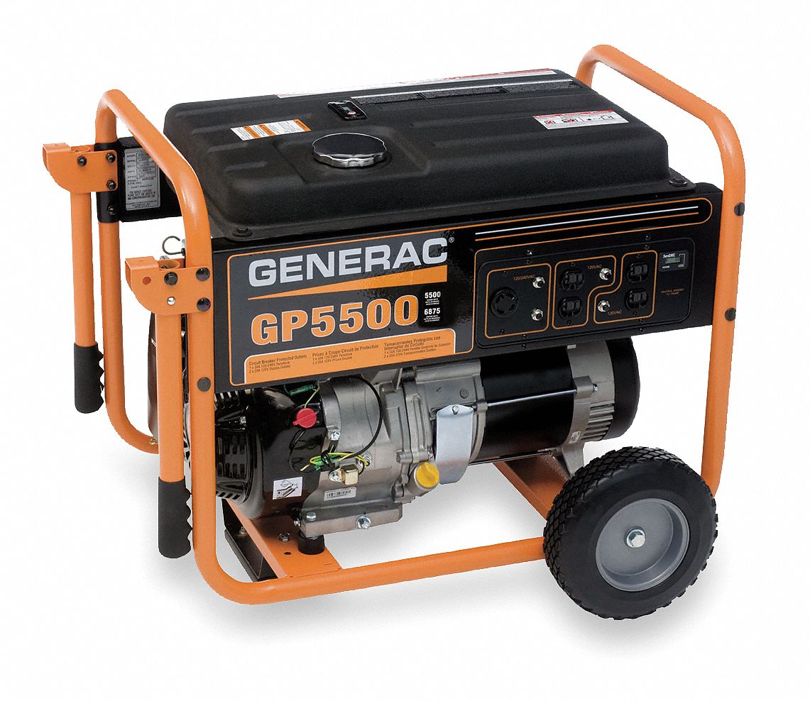 Portable Generator, Conventional, Generator Fuel Type Gasoline ...