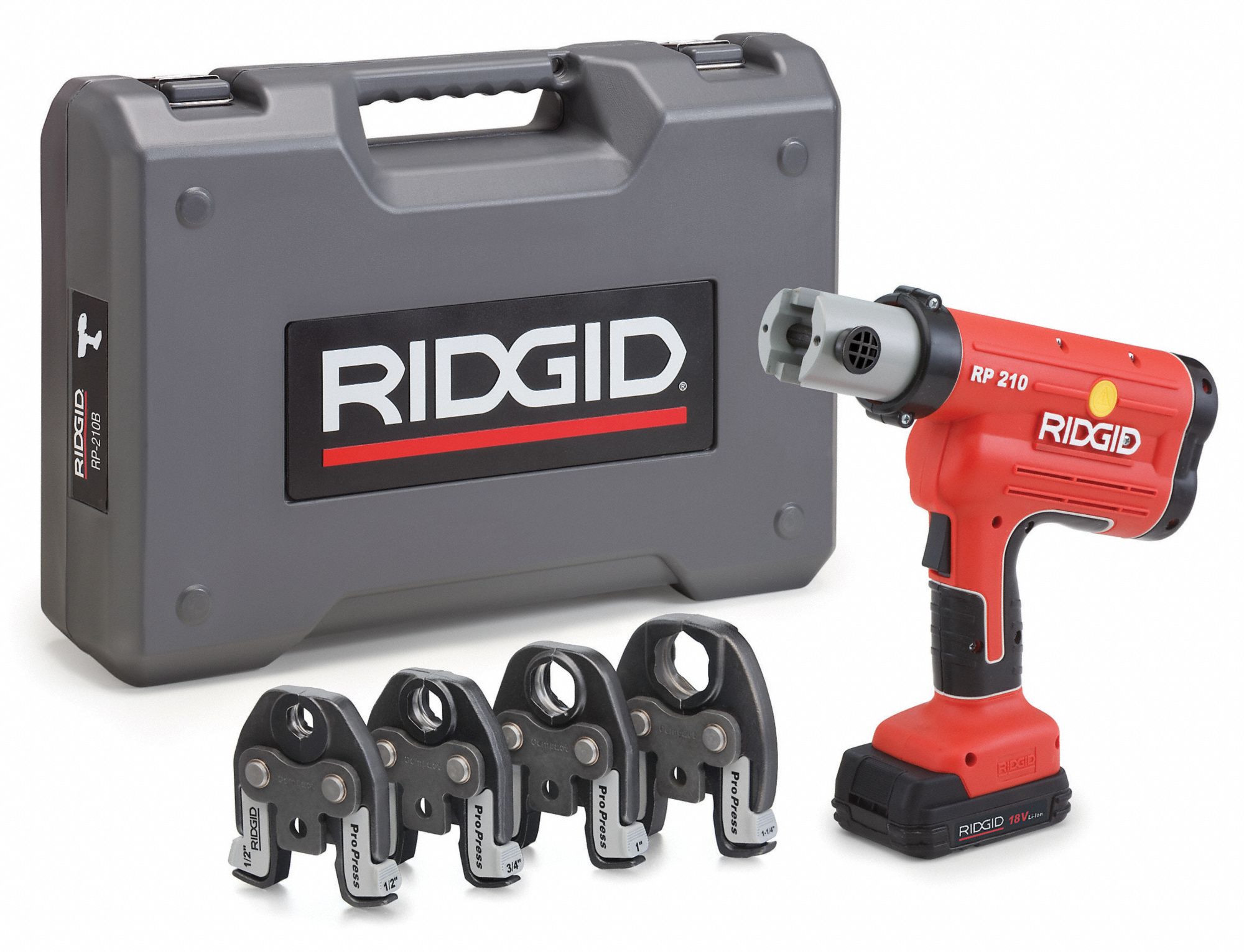 Ridgid Pressing Tool 18v 12 To 1 14 In Pipe 4fra131028 Grainger