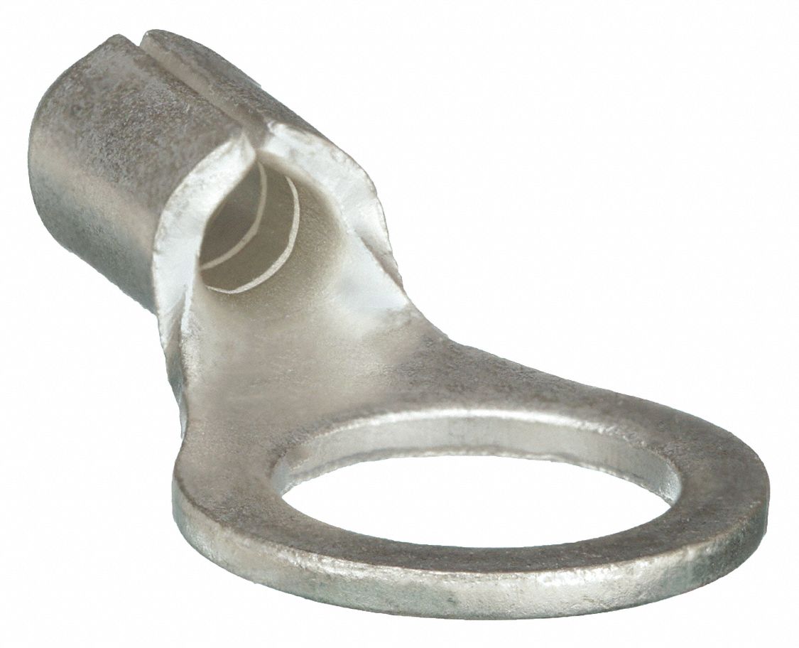 RING TERMINAL, BARE, #10 STUD SIZE, 16 AWG TO 14 AWG WIRE SIZE RANGE, 100 PK