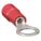 RING TERMINAL, VINYL, RED, #10 STUD SIZE, 22 AWG TO 16 AWG WIRE SIZE RANGE, 100 PK