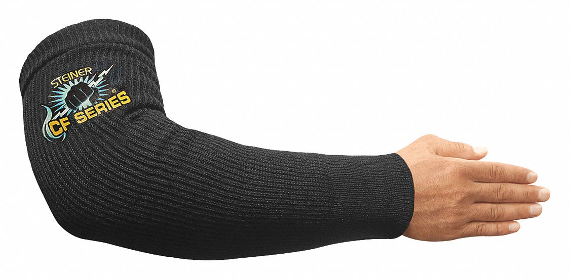 HEAT-RESIST SLEEVE,UNIV,18 IN L,BLK,PK2