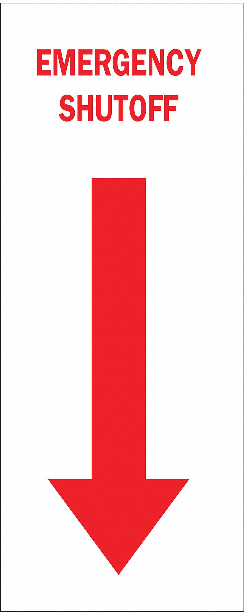 AFF. INCENDIE,14 X 5IN,RG/BLC