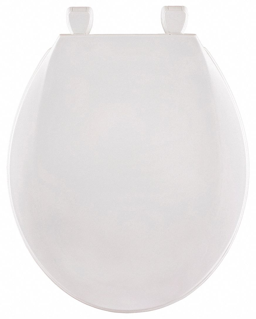 White, Plastic, Toilet Seat 4FTJ5GR1200001 Grainger