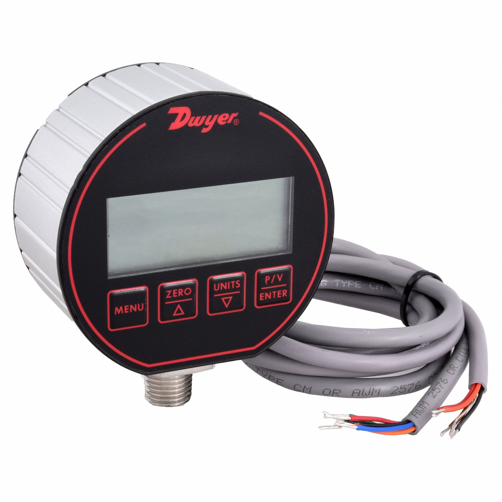 DWYER INSTRUMENTS 30 to 0 in Hg Digital Vacuum Gauge with Transmitter