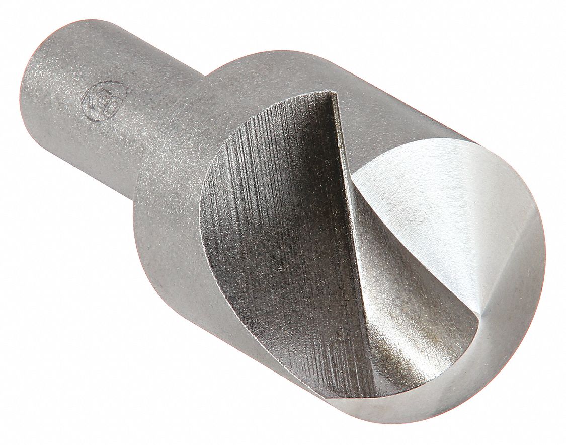 COUNTERSINK, ⅜ IN BODY DIAMETER, ¼ IN SHANK DIAMETER, BRIGHT/UNCOATED FINISH, 1¾ IN L