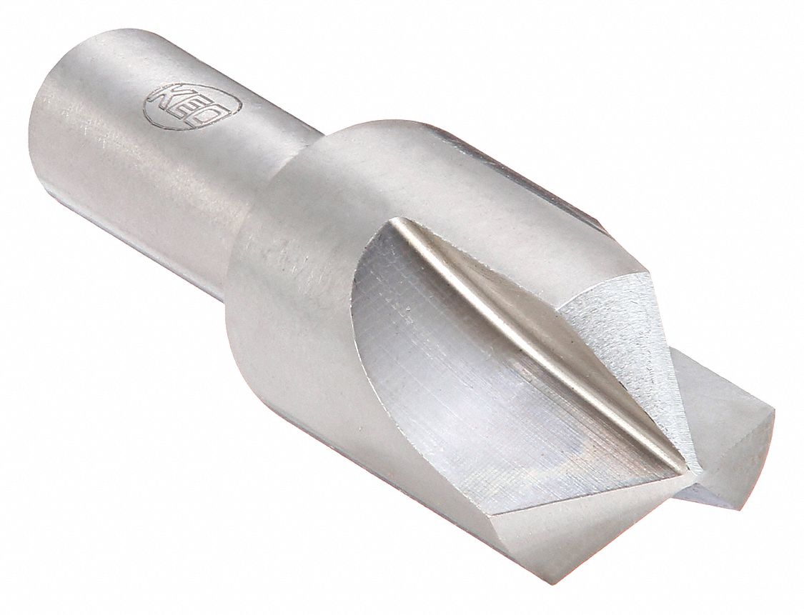 COUNTERSINK, ⅜ IN BODY DIAMETER, ¼ IN SHANK DIAMETER, BRIGHT/UNCOATED FINISH, 1¾ IN L