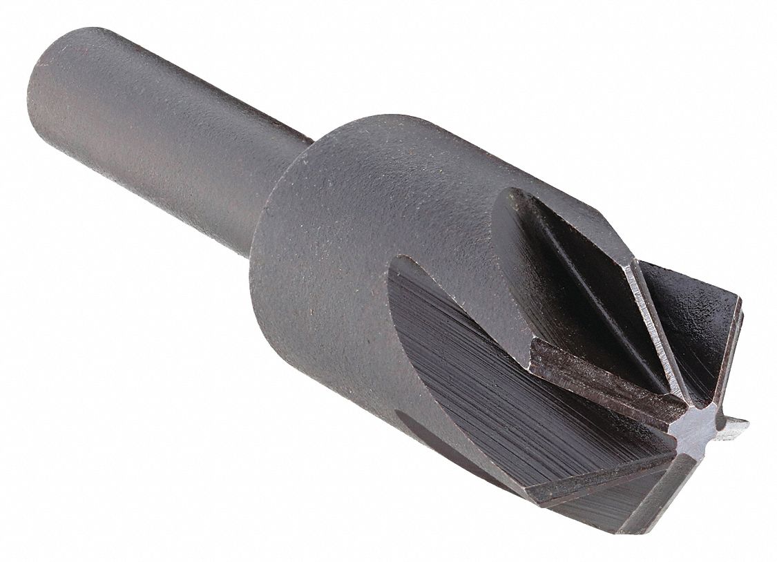 COUNTERSINK, ⅜ IN BODY DIAMETER, ¼ IN SHANK DIAMETER, BRIGHT/UNCOATED FINISH, 1¾ IN L